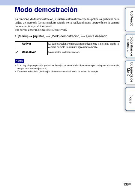 Sony NEX-C3A - NEX-C3A Consignes d&rsquo;utilisation Espagnol