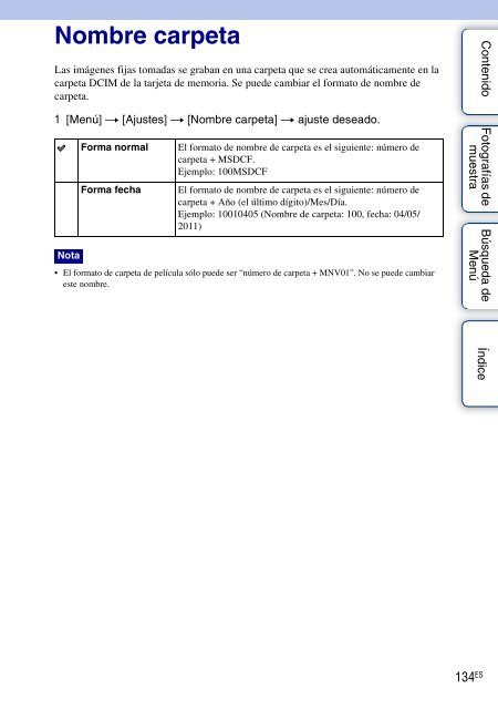 Sony NEX-C3A - NEX-C3A Consignes d&rsquo;utilisation Espagnol