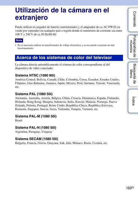 Sony NEX-C3A - NEX-C3A Consignes d&rsquo;utilisation Espagnol