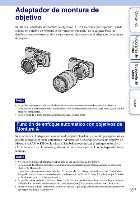 Sony NEX-C3A - NEX-C3A Consignes d&rsquo;utilisation Espagnol