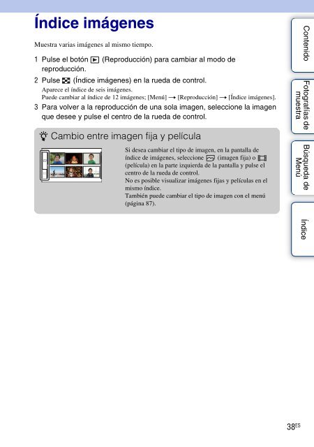 Sony NEX-C3A - NEX-C3A Consignes d&rsquo;utilisation Espagnol