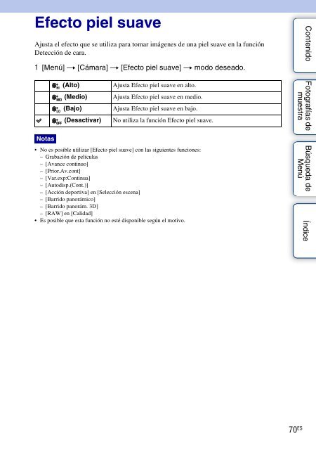 Sony NEX-C3A - NEX-C3A Consignes d&rsquo;utilisation Espagnol