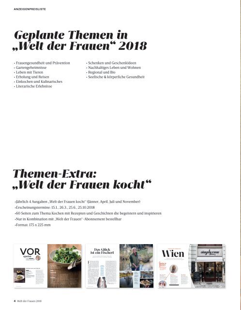 Welt der Frauen_Mediadaten_Anzeigenpreisliste_2018_Webversion