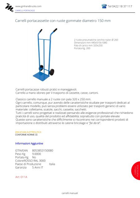 Carrelli portasacchi portacasse