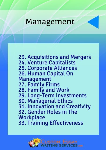 Research Proposal Topics List