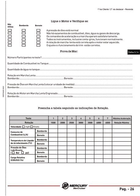 Certificado Mercruiser Opção 01