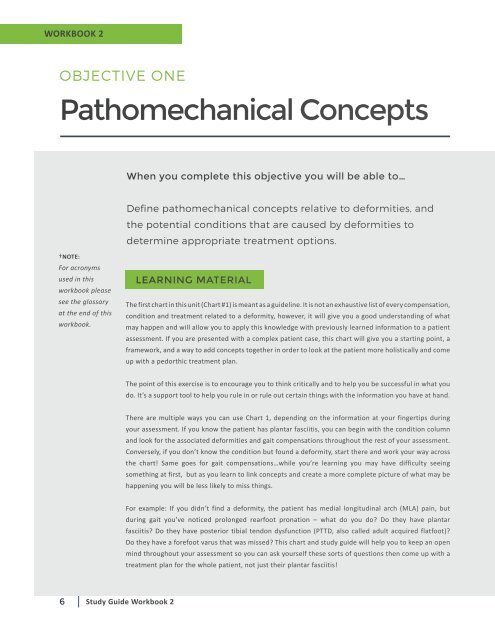 OER - Pathomechanics, Conditions & Diseases