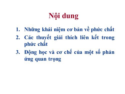 Hóa học phức chất