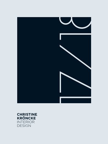 Interior Design 2017/18 by Christine Kröncke