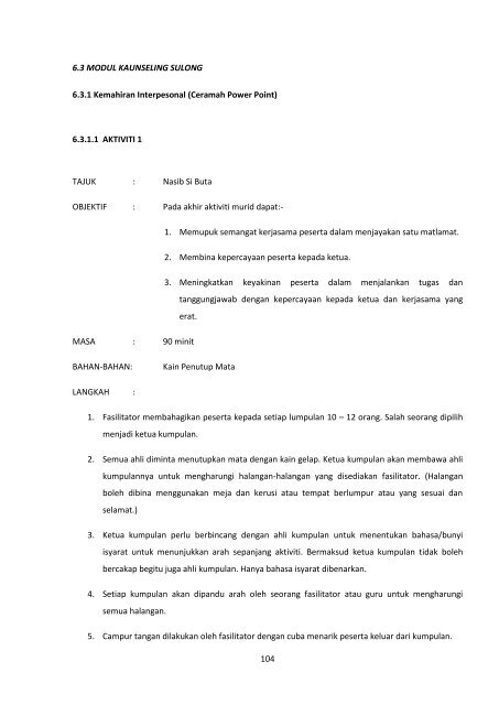 MODUL PRS KEBANGSAAN