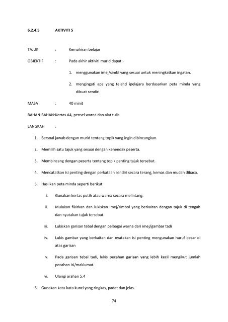 MODUL PRS KEBANGSAAN