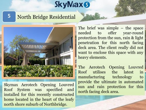 Recent Installations Of Skymax Australia