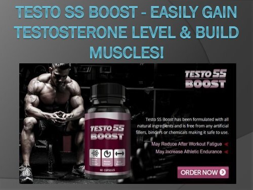 Testo SS Boost - For Extra Odinary Vitality & Virility