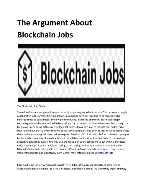 5 blockchain jobs