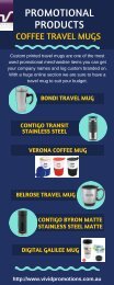Infographic of Promotional Coffee Travel Mugs 