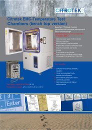 Temperature Test Chambers in Bench Top model with EMC shielding