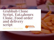 Eat24hours Clone, Grubhub Clone