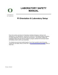 PI Orientation & Laboratory Setup - Environmental Health & Safety ...