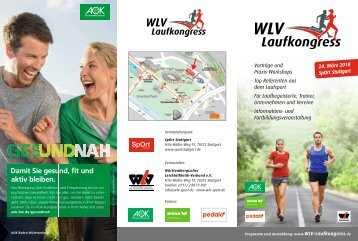WLV Laufkongress 2018 Flyer
