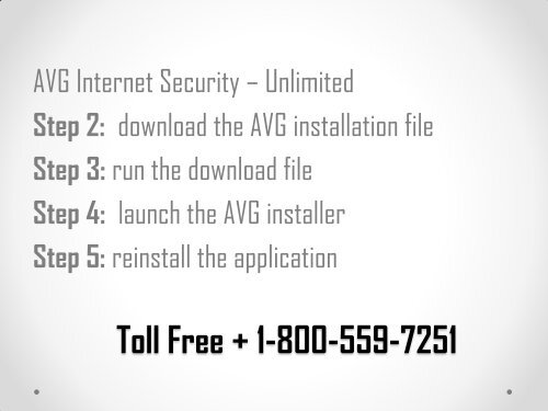 Call 1-800-559-7251 To Fix AVG antivirus updates general error