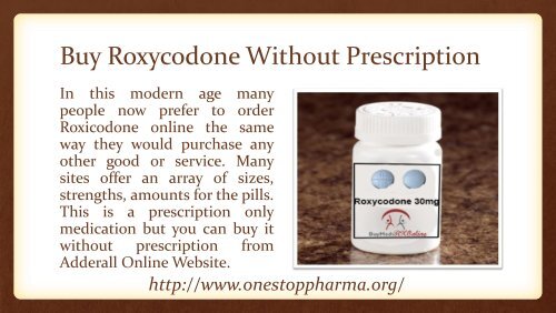 Buy Roxycodone 30mg Online