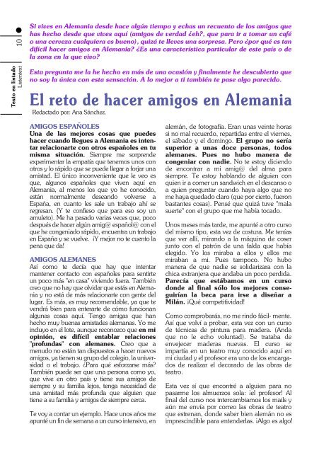 Texto en listado & Clasificados