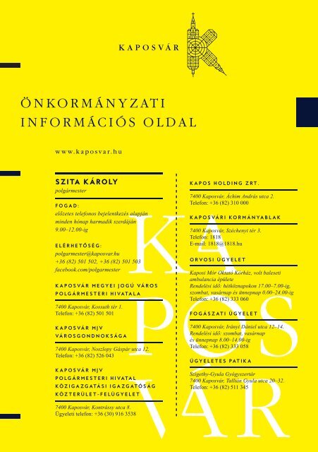 Infokalauz - Kaposvár (On-line változat)