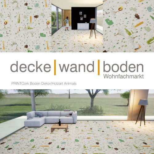 dwb Produktinformation PrintCork Boden Animals