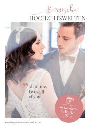 Bergische Hochzeitswelten  Januar 2018