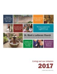 St Mark Lutheran Annual Report 2017 final high res