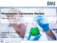 Magnesium Carbonate Market Expected to Behold a CAGR of 4.3% through 2017-2027