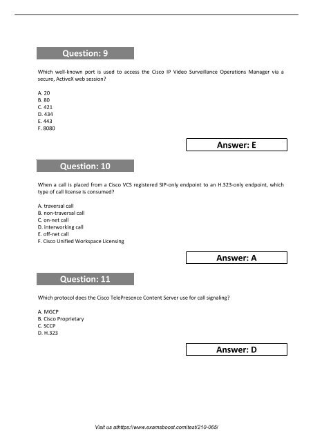 210-065  Exams Study Guides 2018