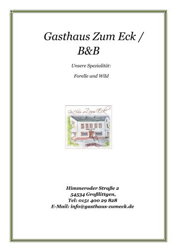 Gasthaus Zum Eck Prospekt Din A5 PDF