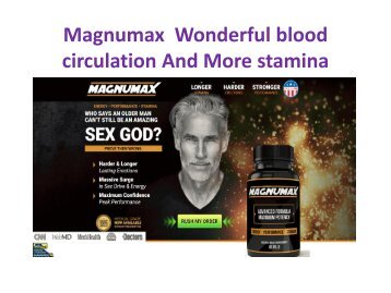 Magnumax Improve Enhanced energy levels