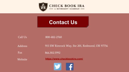 Precious Metals IRA LLC | Check Book IRA LLC   