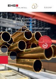 EHG Übersichtsfolder Aluminium und Buntmetalle