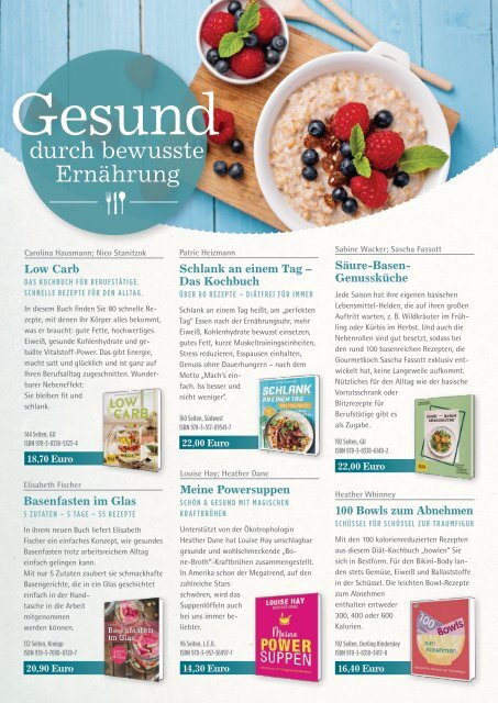 Gesund leben | Das ATHESIA Gesundheitsflugblatt 2018