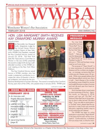 WWBA February 2018 Newsletter