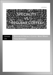 Difference Between Regular & Specialty Coffee