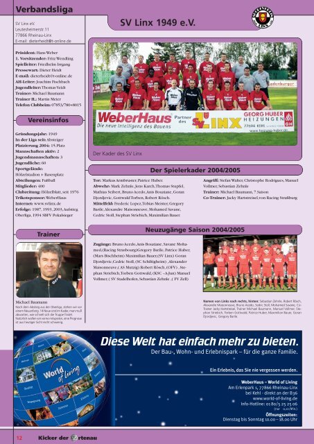 Kicker der Ortenau Sommer 2004/2005