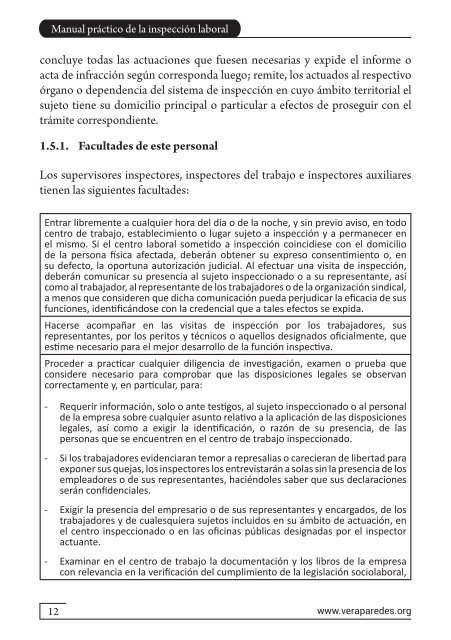 Manual Práctico de la Inspección Laboral