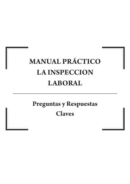 Manual Práctico de la Inspección Laboral