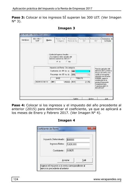 Aplicación práctica del Impuesto a la Renta de Empresas 2017