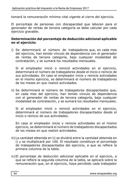 Aplicación práctica del Impuesto a la Renta de Empresas 2017