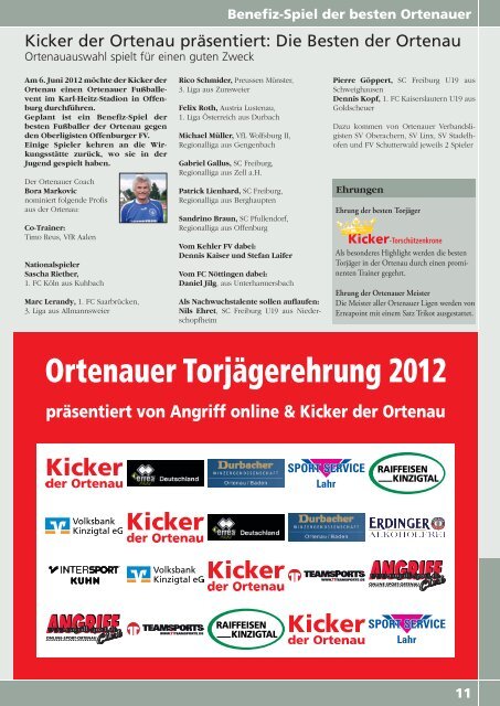 Kicker der Ortenau Winter 2011/2012