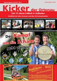 Kicker der Ortenau Sommer 2011/2012