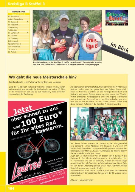 Kicker der Ortenau Sommer 2011/2012