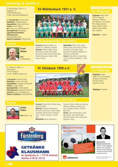 Kicker der Ortenau Sommer 2011/2012