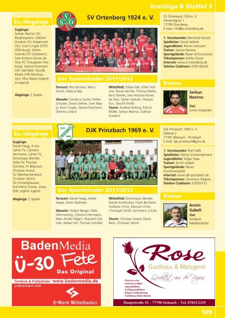 Kicker der Ortenau Sommer 2011/2012