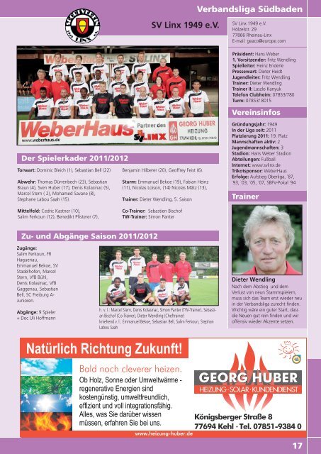 Kicker der Ortenau Sommer 2011/2012